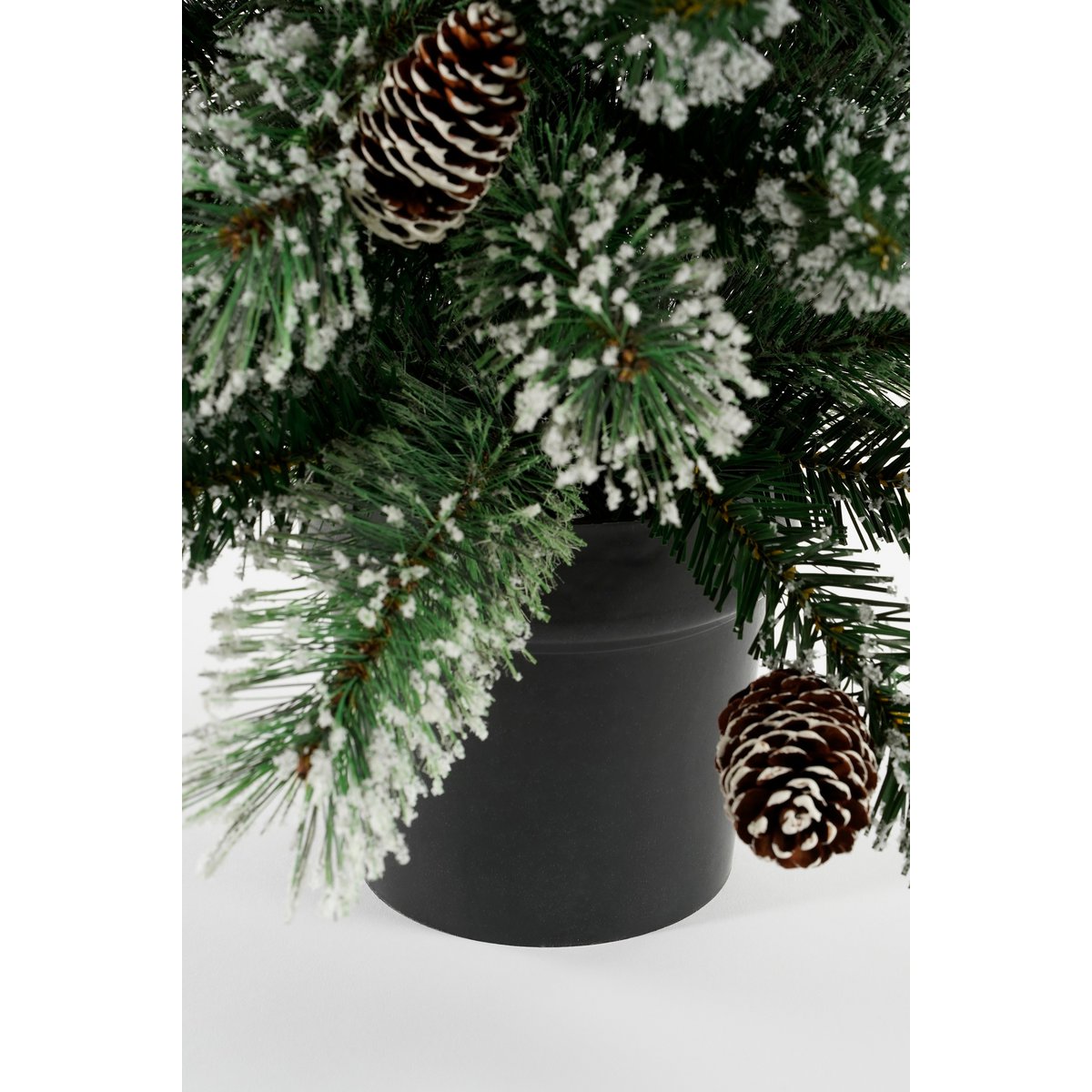 Vandans Künstlicher Weihnachtsbaum im Topf – H90 x Ø48 cm – Grün gefrostet – Bild 4