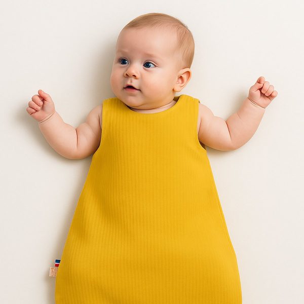 heySimeon Schlafsack aus Bio-Baumwolle | Atmungsaktiver Baby Sommerschlafsack | Leichter Bio Schlafsack | Made in France – Bild 6