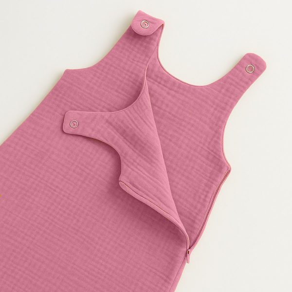 heySimeon Schlafsack aus Bio-Baumwolle | Atmungsaktiver Baby Sommerschlafsack | Leichter Bio Schlafsack | Made in France – Bild 3