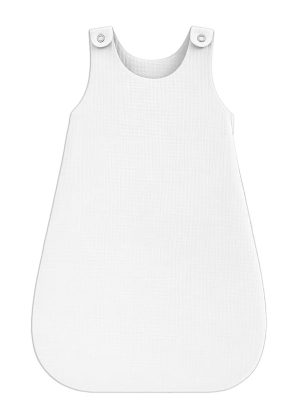 Weißer Sommerschlafsack aus Bio-Baumwolle