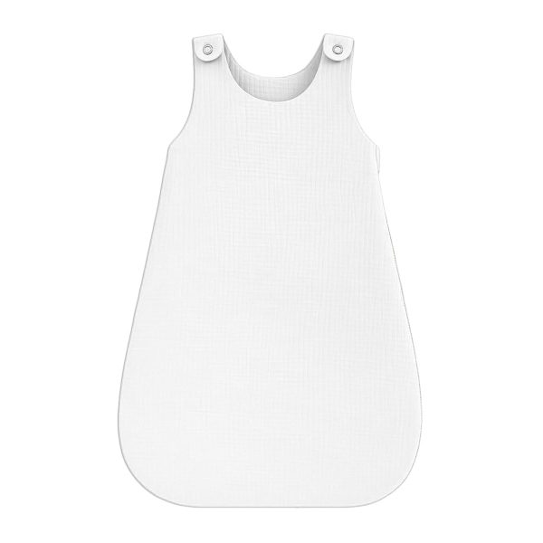 Weißer Sommerschlafsack aus Bio-Baumwolle