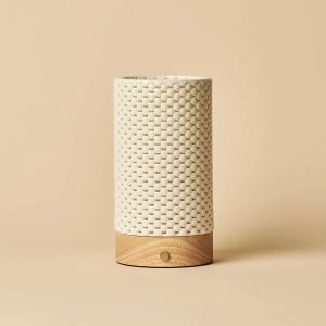 Tavellio | Designer-Tischlampe Luna – 3D-gedrucktes Porzellan, kabellos & dimmbar