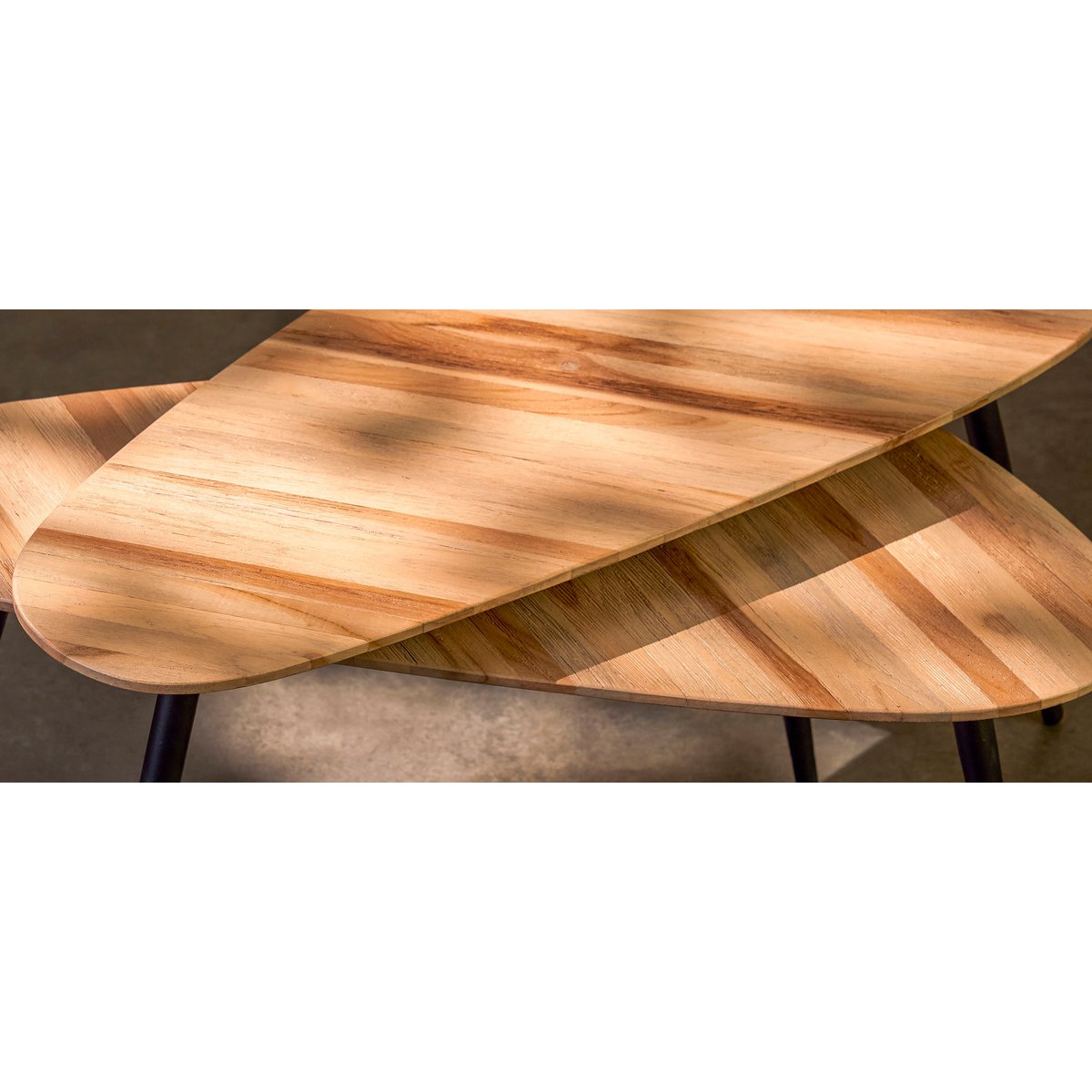 Beistelltisch Jailey | 2er-Set | Holz & Metall, H39 cm | modern & elegant | Mica Decorations – Bild 8