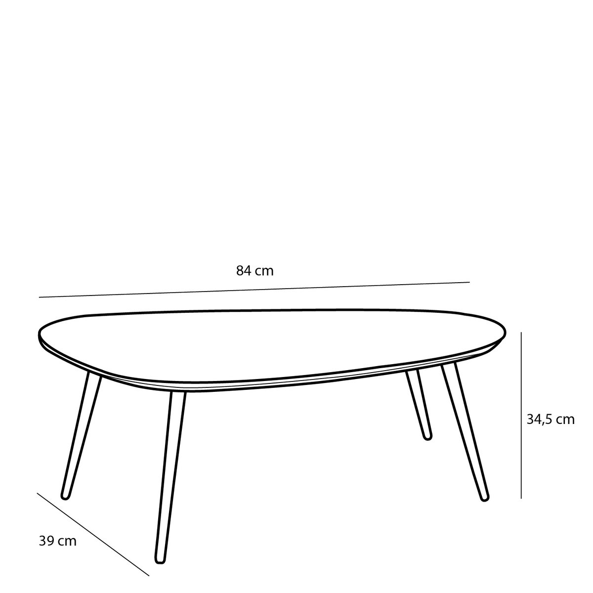 Designer Beistelltisch Jailey | 2er Set | H39 cm | by Mica Decorations – Bild 7