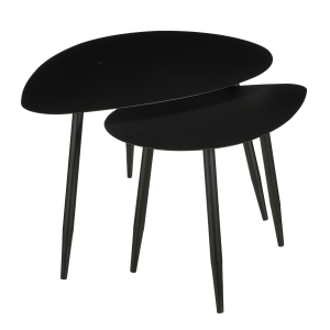 Designer Beistelltisch-Set | H47 cm | 2-teilig, modern & platzsparend | Mica Decorations