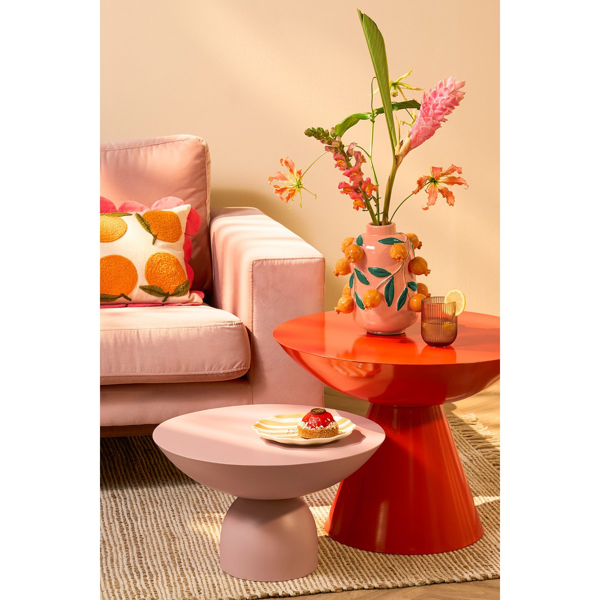 Designer Beistelltisch Celise | Rund, modern & auffällig, Ø59 cm x H44 cm | Mica Decorations – Bild 5