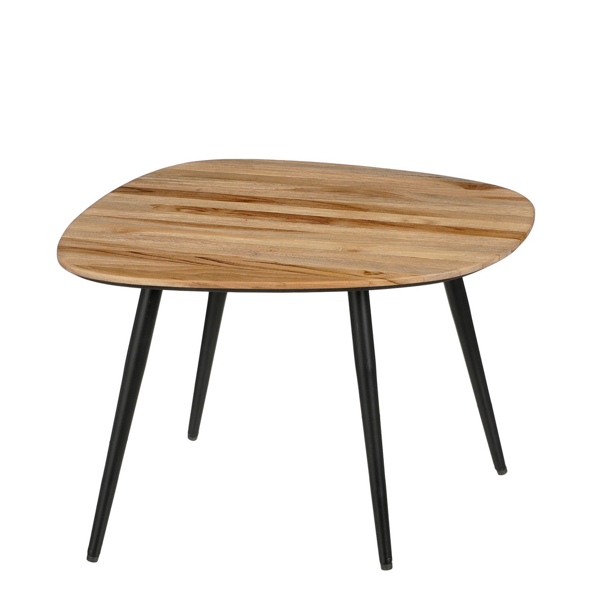 Beistelltisch Jailey | 3er-Set | Holz & Metall, H34 cm | modern & natürlich | Mica Decorations – Bild 4