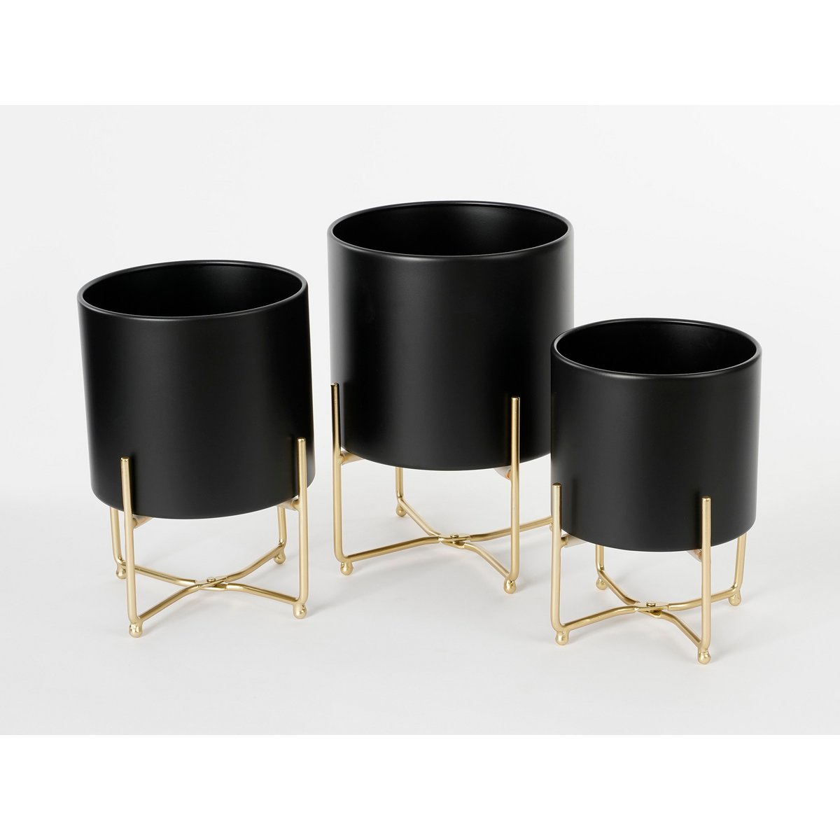 Pflanzentopf Set | Metall 3er-Set Ø24 cm | Mica Decorations – Bild 6