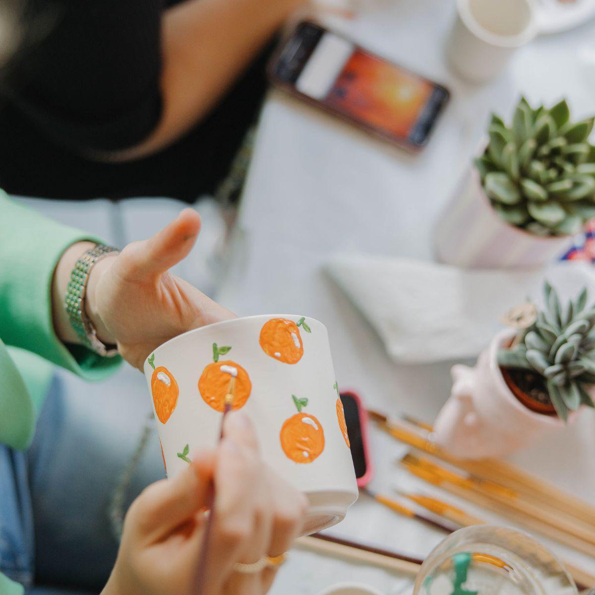 4-tlg. D.I.Y Kreativ Malset | mit Topf Ø9 cm | Grün | by Kolibri – Bild 9