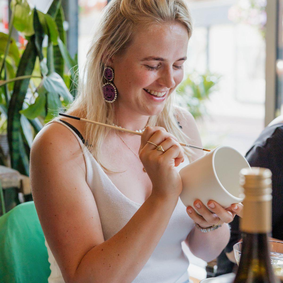 4-tlg. D.I.Y Kreativ Malset | mit Topf Ø9 cm | Grün | by Kolibri – Bild 4