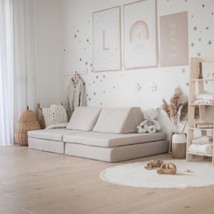 Modulares Kindersofa & Spielsofa | Beige | by Sweet Home Form Wood