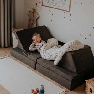 Modulares Kindersofa & Spielsofa | Braun | by Sweet Home Form Wood