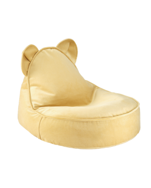 Kinder Sitzsack Indoor Bär Samt | Braun | Wigiwama