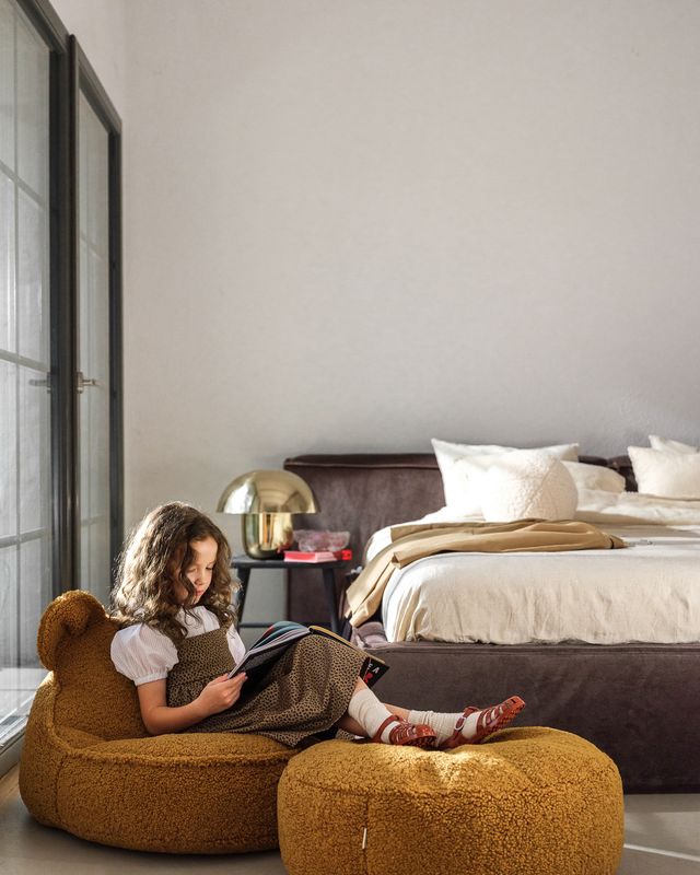 Kinder Sitzsack Indoor Bär Teddy | Braun | Wigiwama – Bild 2