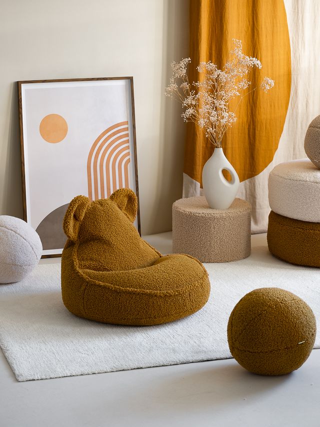 Kinder Sitzsack Indoor Bär Teddy | Braun | Wigiwama – Bild 13