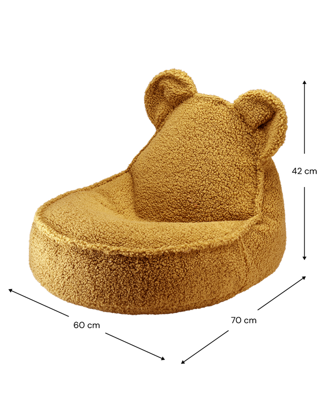Kinder Sitzsack Indoor Bär Teddy | Braun | Wigiwama – Bild 3