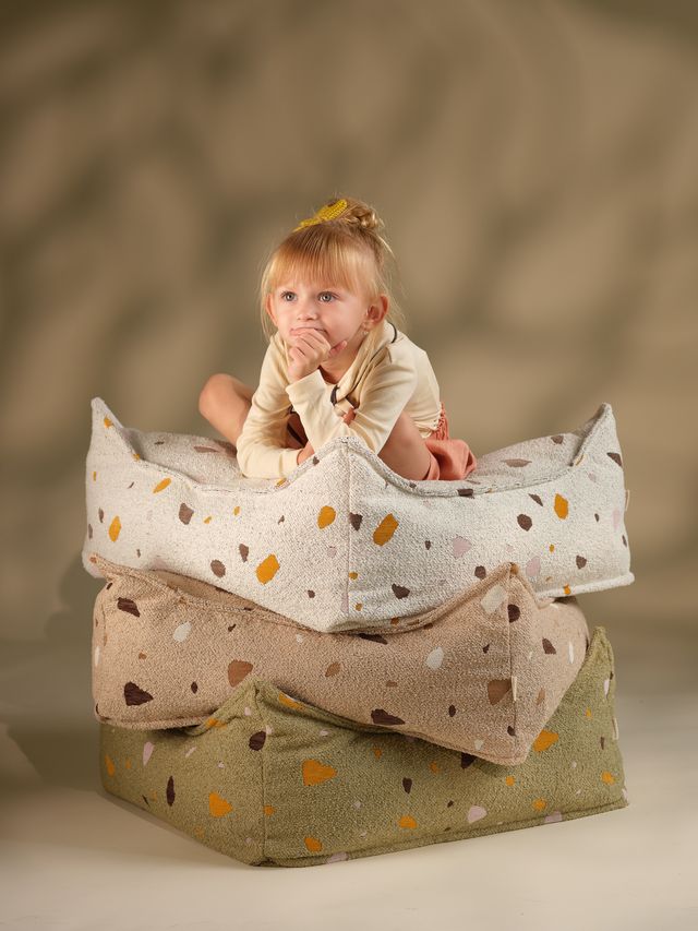 Kinder Ottoman Indoor | Terrazzo Braun | Wigiwama – Bild 9