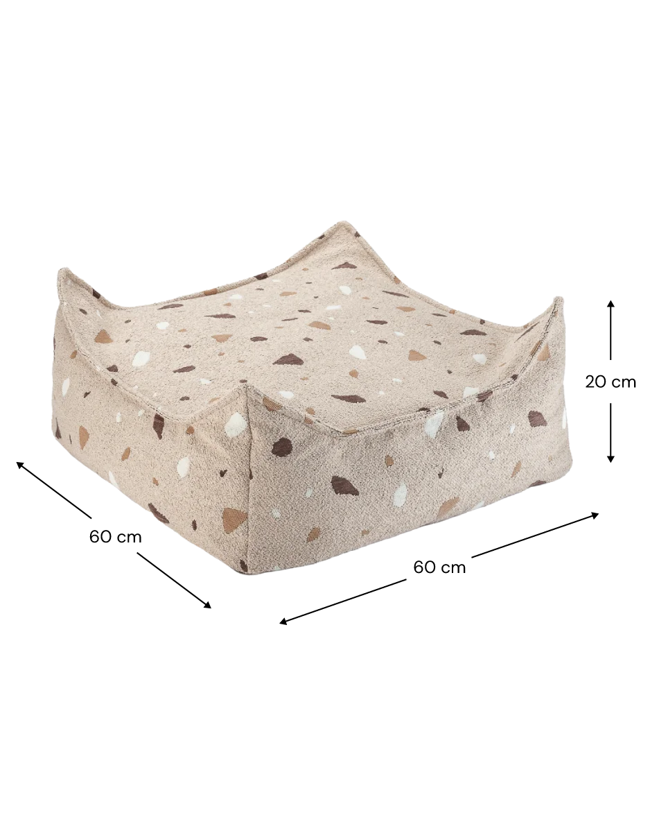 Kinder Ottoman Indoor | Terrazzo Braun | Wigiwama – Bild 4