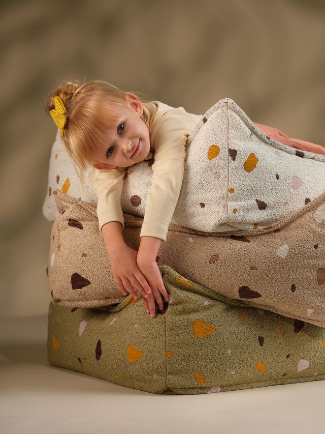 Kinder Ottoman Indoor | Terrazzo Braun | Wigiwama – Bild 8