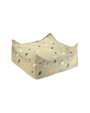 Kinder Ottoman Indoor | Terrazzo Grün | Wigiwama