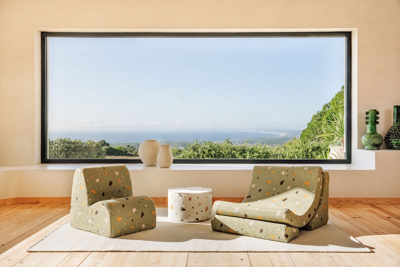 Kinder Sessel Indoor Modular Terrazzo | Grün | Wigiwama – Bild 8