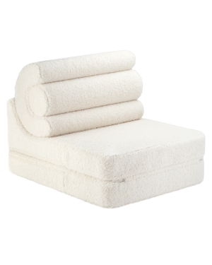 Kinder Sessel Bett Indoor Teddy | Creme | Wigiwama