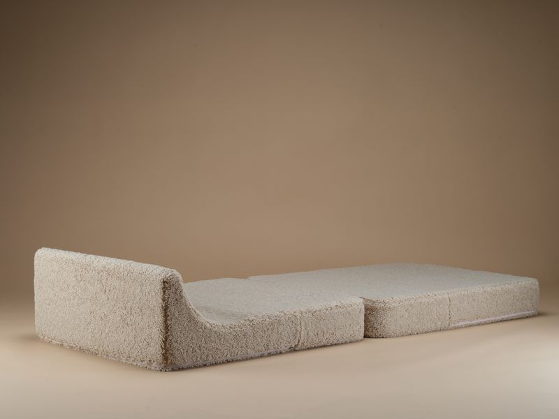 Kinder Sessel Bett Indoor Teddy | Beige | Wigiwama – Bild 11