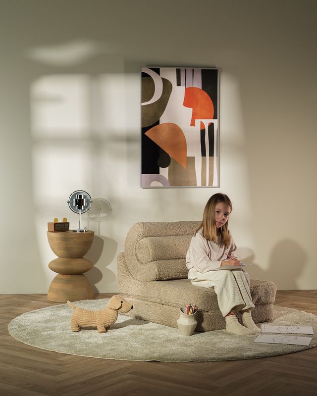 Kinder Sessel Bett Indoor Teddy | Beige | Wigiwama – Bild 18