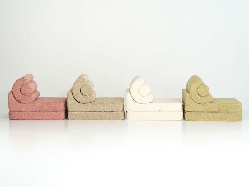 Kinder Sessel Bett Indoor Teddy | Beige | Wigiwama – Bild 19