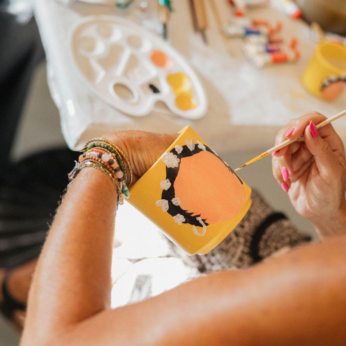 4-tlg. D.I.Y Kreativ Malset | mit Topf Ø9 cm | Grün | by Kolibri – Bild 7