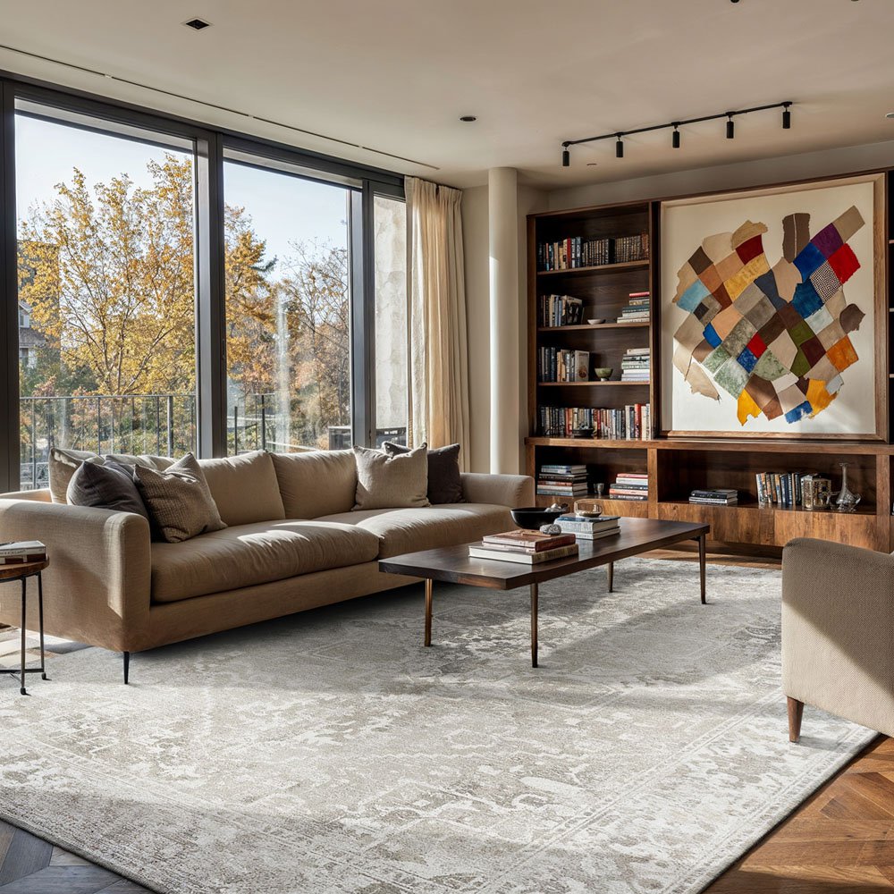 Wohnzimmer Teppich | Weich, Strapazierfähig & Pflegeleicht – Bild 2