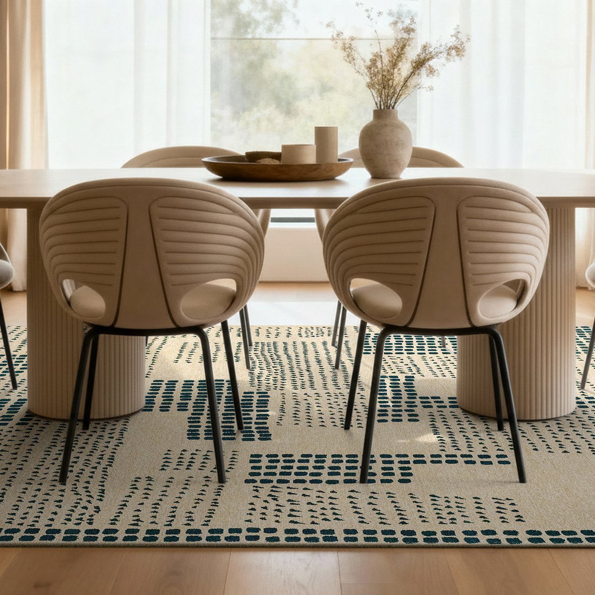 Wohnzimmer Teppich | Weich, Strapazierfähig & Pflegeleicht – Bild 2