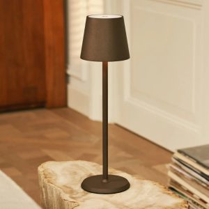 Jaspis Mokkabraun kabellose Lampe mit Akku | Dimmbar und 3 Lichtstufen