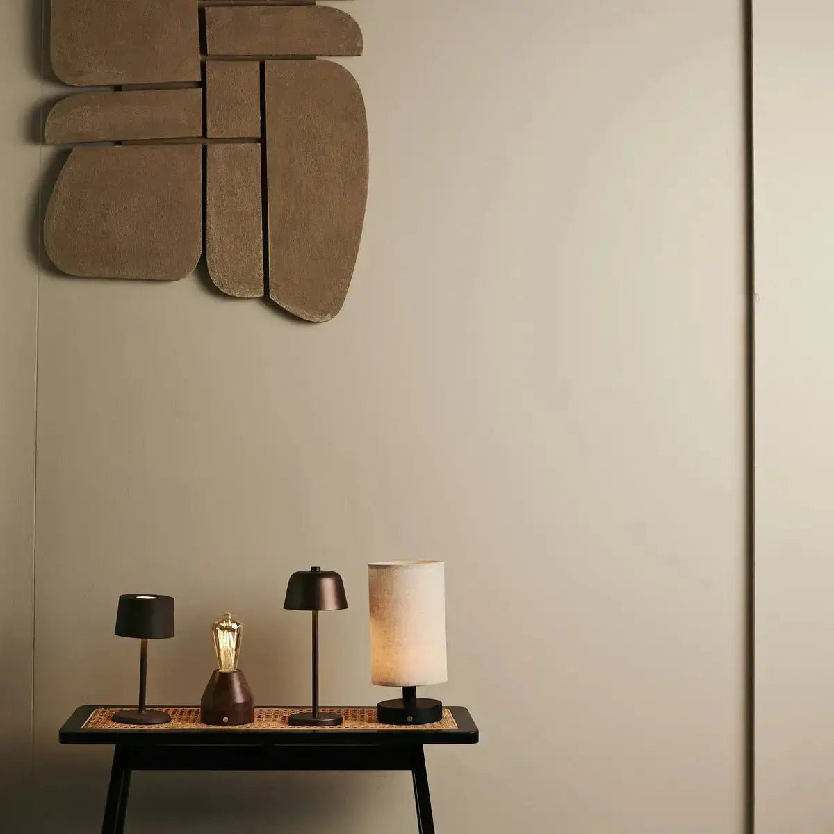 David Mokkabraun Wiederaufladbare Tischlampe 2 in 1 mit einstellbarer Höhe | Dimmbar und kabellos – Bild 14