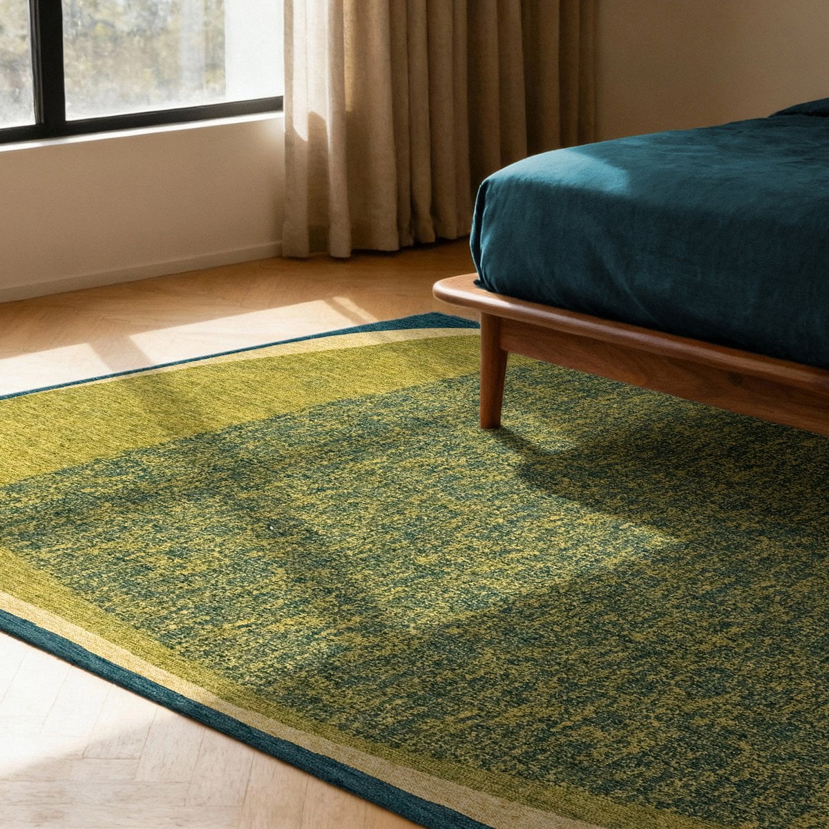 Wohnzimmer Teppich Kurzflor | Weich, Strapazierfähig & Pflegeleicht – Bild 2