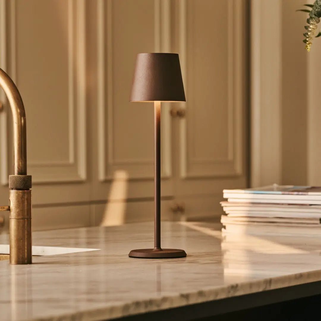 Jaspis Mokkabraun kabellose Lampe mit Akku | Dimmbar und 3 Lichtstufen – Bild 8