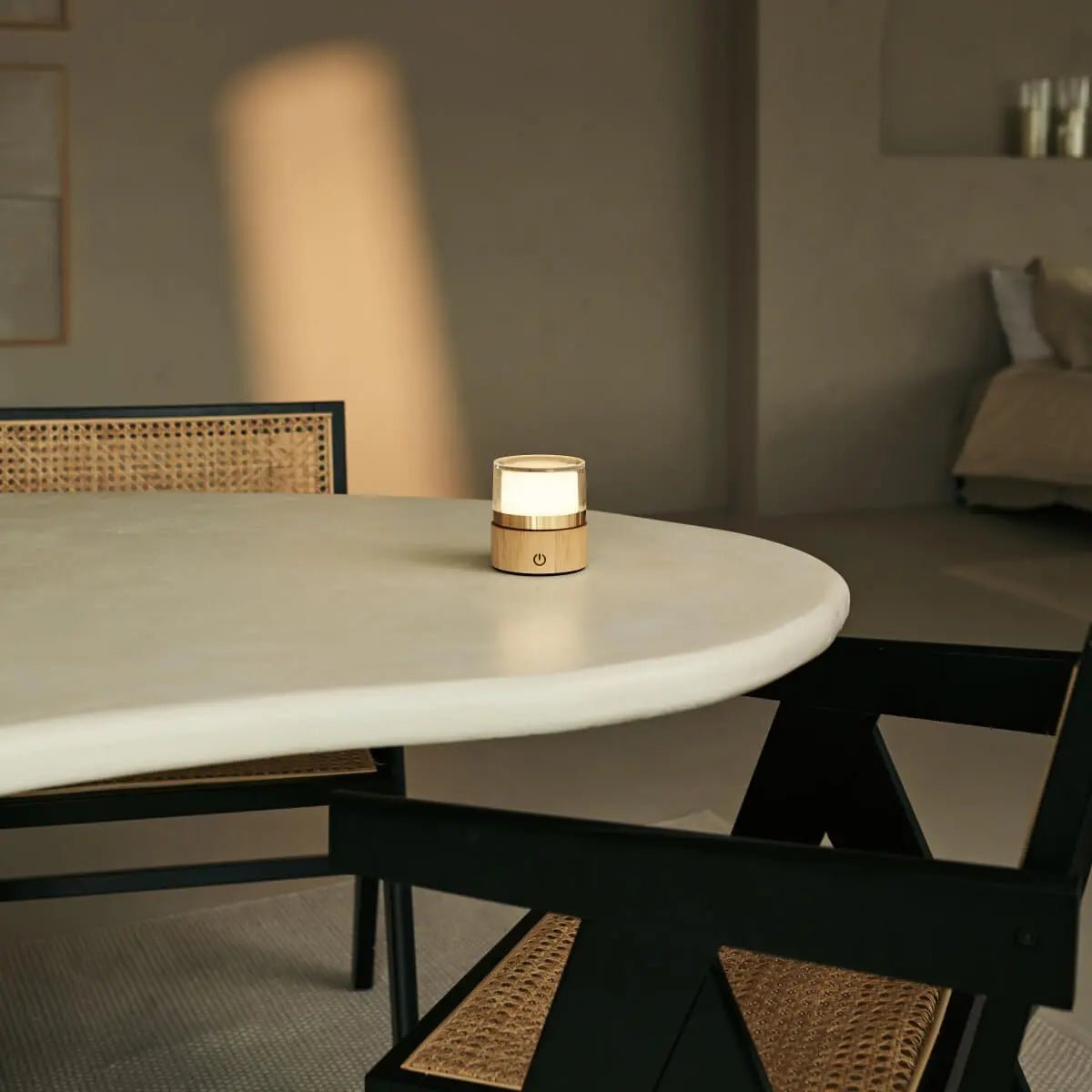 Leo Hellbraune kabellose wiederaufladbare Lampe | Kompakt, dimmbar und über USB wiederaufladbar – Bild 5