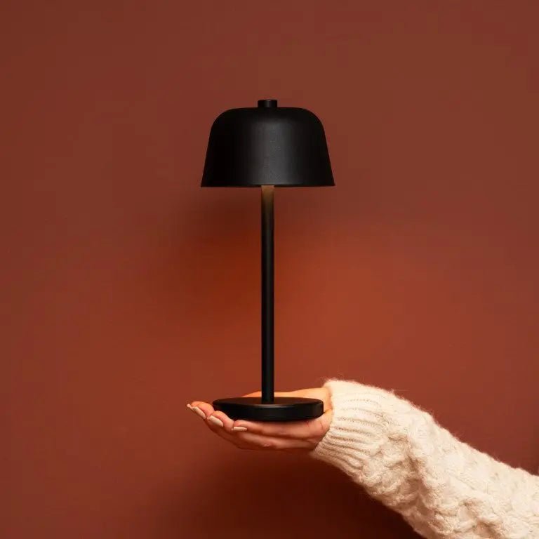 Anton Black wiederaufladbare Tischlampe | Stilvolle und kabellose Beleuchtung – Bild 7