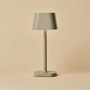 Ava Shadow Grey wiederaufladbare Tischlampe | Stilvoll, kabellos und dimmbar