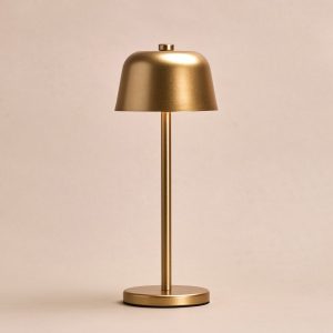Anton Gold wiederaufladbare Tischlampe | Schlanke und kabellose Beleuchtung